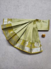 Kanjivaram silk saree - Gram green