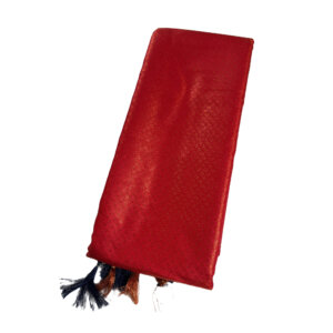 Kubera Soft Silk Saree with Blouse - Dark Orange color - Image 2