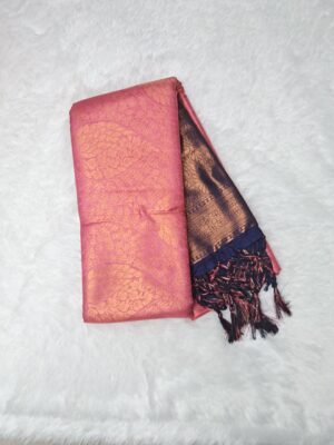 Kubera Soft Silk Saree with Blouse - Pink color