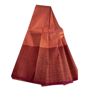 Kanjivaram Traditional Korvai Silk Saree - Baby Pink - Image 2