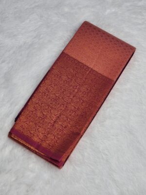 Kanjivaram Traditional Korvai Silk Saree - Baby Pink - Image 2