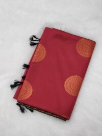 Traditional Arani Soft silk saree - Ruby