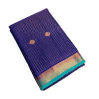 Mysore Grape Silk saree - Navy Blue