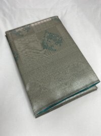 Silver Silk saree - Silver color