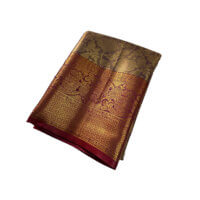 Bridal Tissue Semi Silk saree - Purple Shade 2
