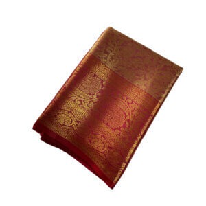 Bridal Tissue Semi Silk saree - Golden Shade 2