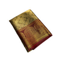 Bridal Tissue Semi Silk saree - Green Shade 3