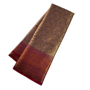 Bridal Tissue Semi Silk saree - Purple Shade 3 - Image 4