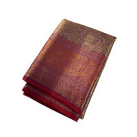 Bridal Tissue Semi Silk saree - Purple Shade 3