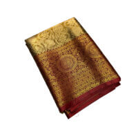 Bridal Tissue Semi Silk saree - Green Shade 2